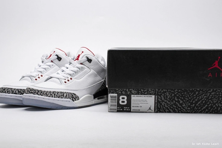 Throw White Line 3 Cement  Free 923096-101 Jordan Retro 0122